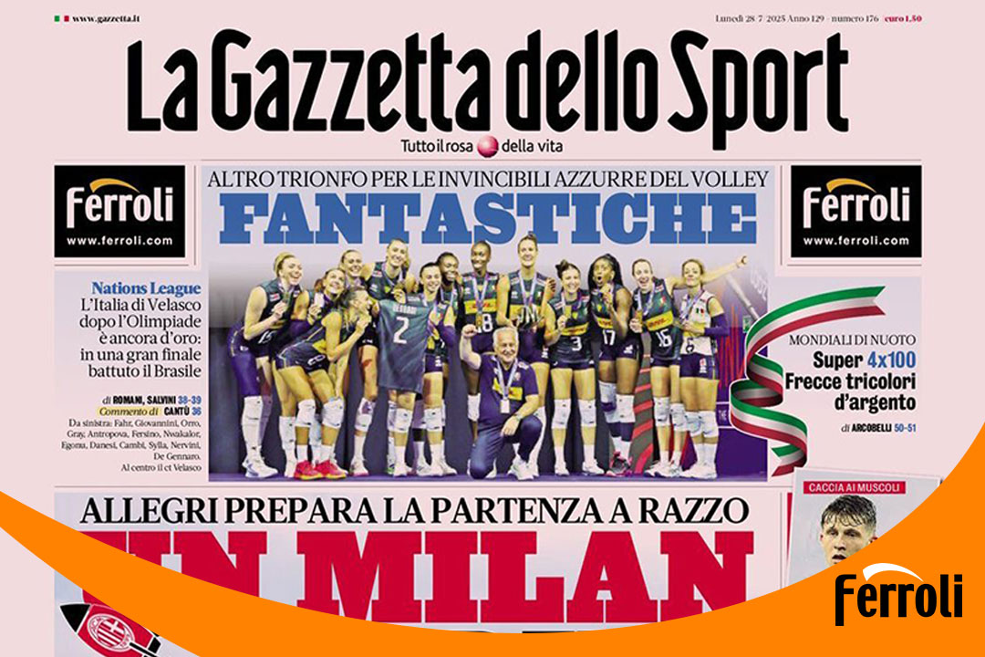 必赢亚洲强势上岸《米兰体育报》头版！